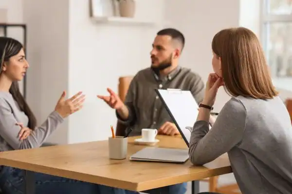 Image of couple access free mediation using family mediation voucher scheme Southwark